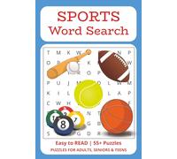 Sports Word Search: It's Time to Play! | Easy to Read Words | 6x9 inches | 120 pages | 55+ Puzzles with 15 words each