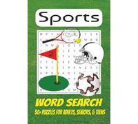 Sports Word Search Puzzle Book: Word Searches with Easy to Read Print About Sports, Equipment, Activities and More | 6x9 inches, 110 pages | 50+ ... Gifts for Vacations, Holidays, and Spare time