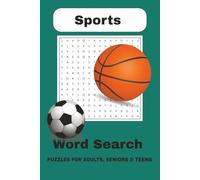 Sports Word Search Puzzle Book: Word Searches with Easy to Read Print about Sports, Games, X, and More | 6x9 inches, 110 pages| 50+ Puzzles...Gifts for Vacations, Holidays and Free Times