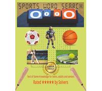 Sports Word Search: Test of Game Knowledge for Teens, Adults & Seniors | 8.5 x 11 inches | Easy to Read, Large Print | Gift for Vacations, Travel and Relaxation