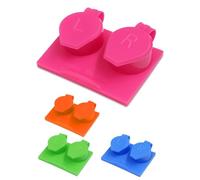 SPORTS WORLD VISION 4PC Étuis à lentilles de Contact à Couvercle Plat | Porte-Solutions de Voyage colorés avec Compartiments G/D | Boîtes de Rangement étanches pour lentilles Souples & rigides