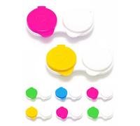 SPORTS WORLD VISION 8PC Étuis à lentilles de Contact Plats à Rabat | Boîte de Rangement Portable pour lentilles de Contact | Supports de Solution pour lentilles Contact durables in Couleurs variées