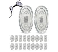 SPORTS WORLD VISION Plaquettes lunettes Nasales ovales de qualité supérieure | 13.5mm Plaquettes nasales en silicone à insérer de | Kit de réparation de 5 paires de plaquettes nasales