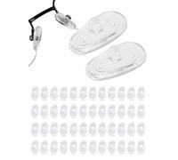 SPORTS WORLD VISION Plaquettes nasales | Plaquettes nasales en silicone souple de qualité supérieure en forme de A | 15mm Plaquettes de nez à visser 25 paires