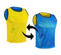 SPORTSBIBS Chasubles réversible de Football, Gilets Double Face, Maillots pour Enfants, Juniors et Adultes, Chemises de Foot, Dossard Hommes et Femmes, variété de Couleurs, Sport
