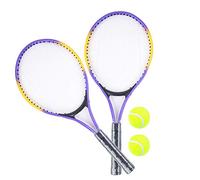 SPORTSIDE - Set de 2 Raquettes de Tennis et 2 Balles - Jeu de Raquette - Débutant - Sac De Transport - 041122Z - Bleu - Plastique - 53 cm - Article de Sport
