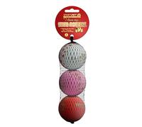 SPORTSPET Balles pour Chien en Caoutchouc Naturel à Rebond élevé (I Love My... High Bounce) (Paquet de 3) (60 mm)