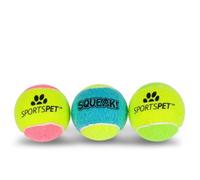 SPORTSPET Lot de 3 balles de Tennis pour Chien
