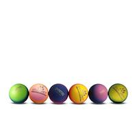 SPORTSPET Lot de 6 balles pour chien en caoutchouc naturel à rebond élevé Smoothie (60 mm)