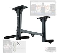 SPORTSTECH - Barre De Traction KS400 - Fitness, Musculation Et Renforcement Musculaire - Fixation au Plafond Avec Larges Equerres De Maintien + Chevilles Robustes - Max 300 kg
