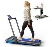 Sportstech Swalk Plus Tapis de Course 2 en 1 Pliable 3,5 CV jusqu'à 14 km/h, LED, Bluetooth, avec 1 an d'App STL, Marche & Course Maison/Bureau, Charge Max 130 kg