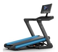 Sportstech Tapis de Course Professionnel pour Maison, 20 km/h, APP | Grande Surface de Course, Inclinaison 16%, jusqu'à 150 kg | LED & 360° Tabletholder | avec 1 an d'App STL Incluse