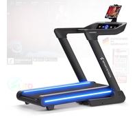 Sportstech Tapis de Course Professionnel pour Maison, 20 km/h, APP | Grande Surface de Course, Inclinaison 17%, jusqu'à 150 kg | LED & 360° Tabletholder (sTread Lite Neu)