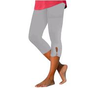 Sportswear Femme Legging Sport de Course Legging 3/4 Danse Cycliste Gris Plumi Pantalon Corsaire Femme 3/4 Fitness de Sport Mes Commandes Passées Gris M