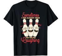 Sportswear Respirant Tee Shirt Classique T-Shirt De Sport pour Fitness Gym Plage Parfois, J'Entends Presque Les Rires des Quilles Au Bowling. XXL