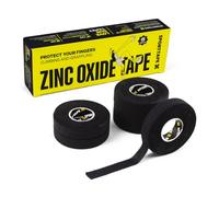 SPORTTAPE 6 Rouleaux Tape pour doigt - Noir | Bande strapping doigts BJJ, escalade, escalade de bloc, grappling, musculation & CrossFit | Protection articulations, adhésif réutilisable et déchirable