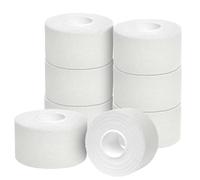 Sporttape Lot de 8 rouleaux de ruban adhésif blanc (3,8 cm x 10 m), autocollants, faciles à déchirer et imperméables, hypoallergéniques, pour football, volley-ball, escalade, Bjj
