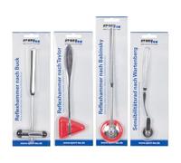 SPORTTEC Ensemble á Reflexes, Marteaux à réflexes, Marteau médical, Marteau à Percussion diagnostique, Marteau Taylor, Babinski, Buck + Marteau à Roue Wartenberg