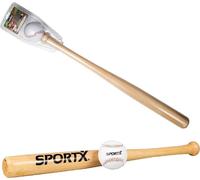 Sportx Baseball Batte en bois + balle