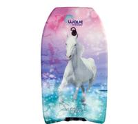 SportX Bodyboard Cheval 93cm, Mousse, Vert, Rose, Violet, Blanc, 433 g