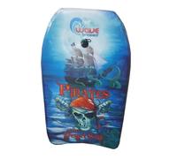 SportX Bodyboard piraat 83cm, mousse, noir, bleu, rouge, blanc, 362 g