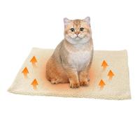 SPORWAY Couverture Auto-chauffante pour Chat et Chien - Couverture chauffante - 60 x 45 cm - Couverture chauffante pour Chat - Couverture Thermique Lavable (Blanc)