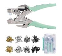 SPORWAY Lot de 160 pinces à œillets pour bricolage - Œillets métalliques de 3 mm et 5 mm - Kit d'outils Grommet professionnels pour le cuir, les ceintures, les tissus