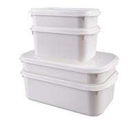 SPORWAY Lot de 4 plats pour micro-ondes, avec couvercle, boîte de conservation pour chauffer, congeler, sans BPA, passe au lave-vaisselle et au micro-ondes