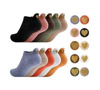 Sporzin Chaussettes Femme 39 42 Socquettes Femme 39 42 10 Paires Chaussettes Femmes 35-38 Fantaisie Chaussettes Sport Femme Chaussettes Rigolotes Femme - Sourire,en Forme de Cœur,Chiot,Animal,Coton