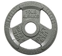 Sporzon! Plaque de poids olympique en fonte de 5,1 cm pour musculation, haltérophilie et crossfit, simple, gris, 4,5 kg