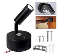 Spot 12V LED Camping Car,Lampe de Chevet Murale,Liseuse Murale avec USBC-Touchez le Panneau de Commande-Applique Liseuse 3 Effets de Lumière,Peut être Tourné,Convient pour Chevet, Camping-Car ou Yacht