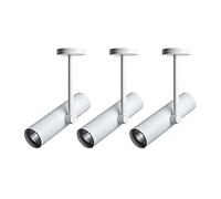 Spot, 3 Spots de Plafond LED en saillie, boîtier en Aluminium, Lampe d'intérieur 7 W, plafonniers Modernes et réglables pour îlot de Cuisine, galerie/Blanc-600