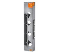 Spot 4 Ampoules Led En Pvc Noir, 60cm Noir