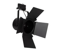 Spot à Douille sur Rail Triphasé Cinema pour Ampoule E27 PAR30 Noir