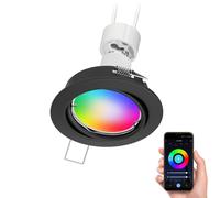 Spot à encastrer au plafond FERE Cadre d'encastrement noir mat orientable in