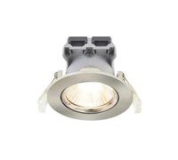 Spot à encastrer fixe nickel brossé LED Nordlux 4000K IP23 380lm