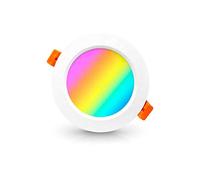 Spot à LED smart PNI SafeHome PT58RC WiFi, intégré, plafond, RGBW, 7W, 600 lm, lumière/couleur réglable via Internet, application Tuya Smart