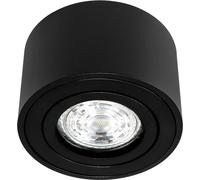 Spot à monter en saillie ZALDA OV Black Plafonnier rond noir EDO777450 EDO