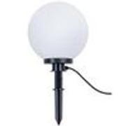 Trio-Leuchten Lampe de jardin à piquer Bolo 30 cm E27 Plastique Blanc