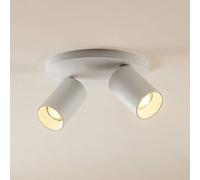 Spot Arcchio Brinja, blanc, rond, Ø 6 cm, à 2 lampes, GU10 Brinja Arcchio, dimmable, blanc, Couloir, Aluminium, Moderne, Spot