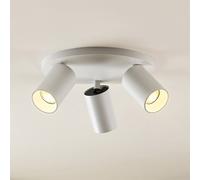 Spot Arcchio Brinja, blanc, rond, Ø 6 cm, à 3 lampes, GU10 Brinja Arcchio, dimmable, blanc, Couloir, Aluminium, Moderne, Spot