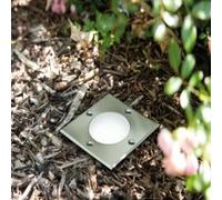 Spot au sol encastrable carré gris GU10 integré 230lm IP67 3,5W Paulmann