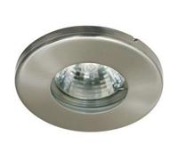 Spot Bain et Douche Etanche IP44 Nickel Satiné avec ampoule halogene MR16 (GU5.3) 12V 25W (35W)