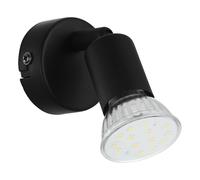 Spot BUZZ-LED GU10 1X2,8W en acier noir D60mm