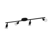 Spot BUZZ-LED GU10 4X2,8W en acier noir 685x65mm