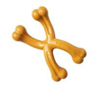SPOT by Ethical Products - Bambone Plus - Jouet à mâcher durable pour chiens de taille moyenne et grande - Saveur beurre d'arachide sans allergènes - Jouet à mâcher pour chiens agressifs - Double