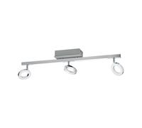 Spot CA1 LED 3X3,2W en aluminium et acier aluminium et chrome 690x85mm