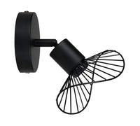 Spot Capeline en métal filaire noir Ostaria