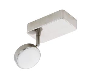 Spot connecté CORROPOLI-C LED 1X5W en matière synthétique nickel mat 80x0x150mm