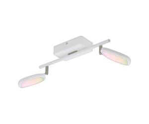 Spot connecté PALOMBARE-C LED 2X5W en matière synthétique blanc 365x80mm